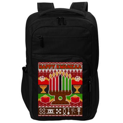 Happy Kwanzaa Ugly Sweater Impact Tech Backpack