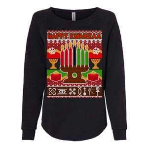 Happy Kwanzaa Ugly Sweater Womens California Wash Sweatshirt