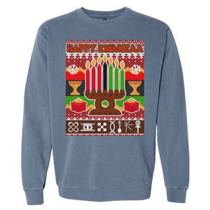 Happy Kwanzaa Ugly Sweater Garment-Dyed Sweatshirt