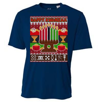 Happy Kwanzaa Ugly Sweater Cooling Performance Crew T-Shirt