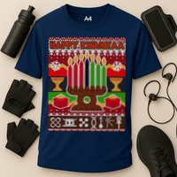 Happy Kwanzaa Ugly Sweater Cooling Performance Crew T-Shirt