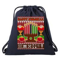 Happy Kwanzaa Ugly Sweater Drawstring Bag