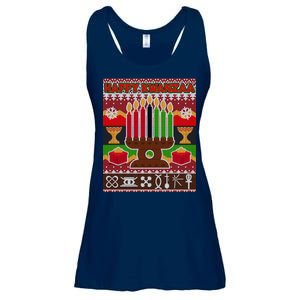 Happy Kwanzaa Ugly Sweater Ladies Essential Flowy Tank