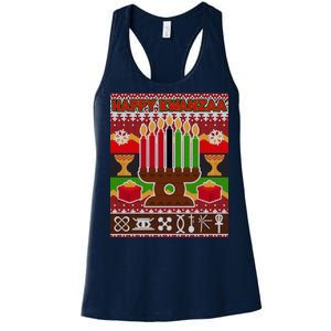 Happy Kwanzaa Ugly Sweater Women's Racerback Tank