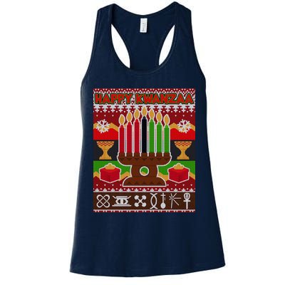 Happy Kwanzaa Ugly Sweater Womens Tank Top