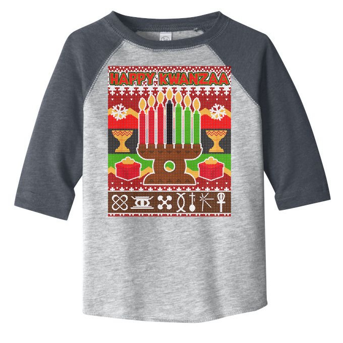 Happy Kwanzaa Ugly Sweater Toddler Fine Jersey T-Shirt