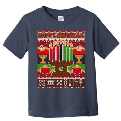 Happy Kwanzaa Ugly Sweater Toddler T-Shirt