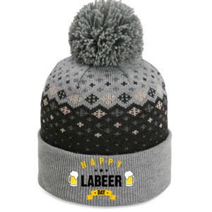 Happy Labeer Day The Baniff Cuffed Pom Beanie