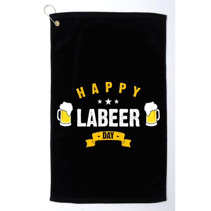 Happy Labeer Day Golf Towel