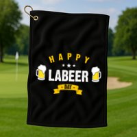 Happy Labeer Day Golf Towel