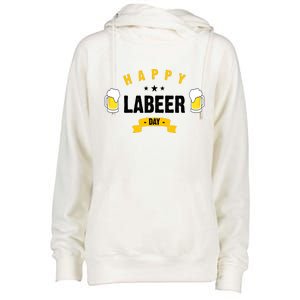 Happy Labeer Day Womens Funnel Neck Pullover Hood