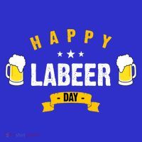 Happy Labeer Day Button