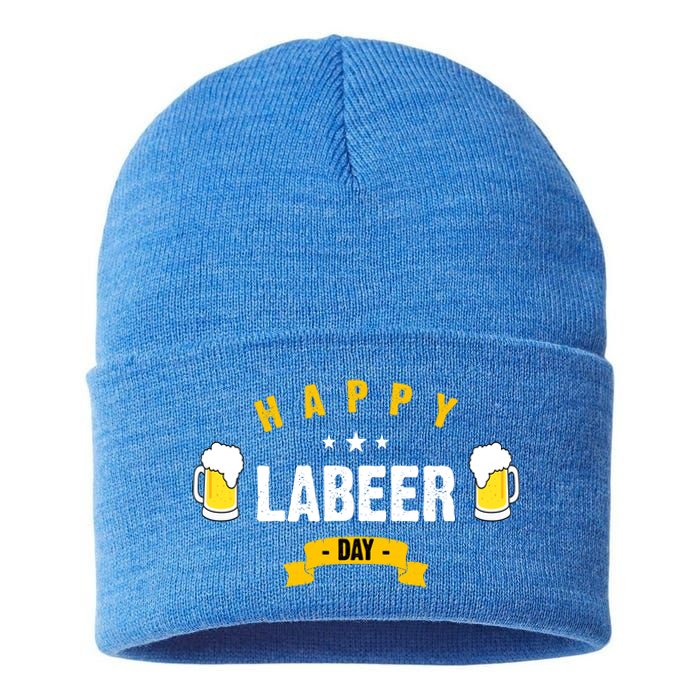 Happy Labeer Day Sustainable Knit Beanie