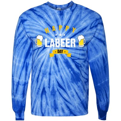 Happy Labeer Day Tie-Dye Long Sleeve Shirt