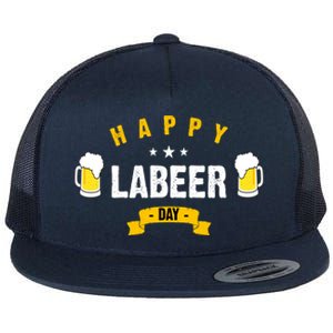 Happy Labeer Day Flat Bill Trucker Hat