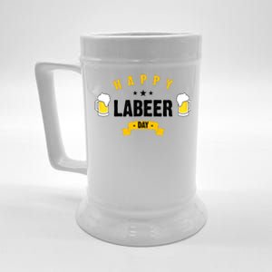 Happy Labeer Day Beer Stein