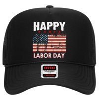 Happy Labor Day American Workers Flag Trucker Hat