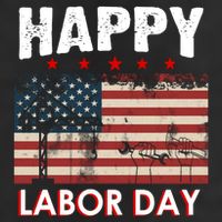 Happy Labor Day American Workers Flag Trucker Hat
