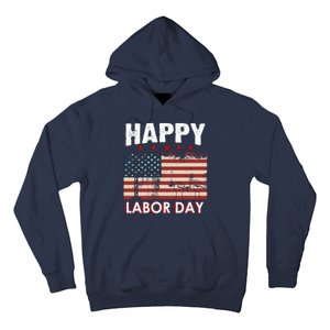 Happy Labor Day American Workers Flag Hoodie