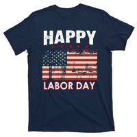 Happy Labor Day American Workers Flag T-Shirt