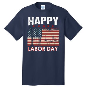 Happy Labor Day American Workers Flag Tall T-Shirt