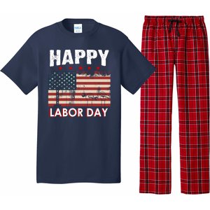 Happy Labor Day American Workers Flag Pajama Set