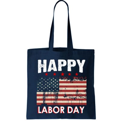 Happy Labor Day American Workers Flag Bag