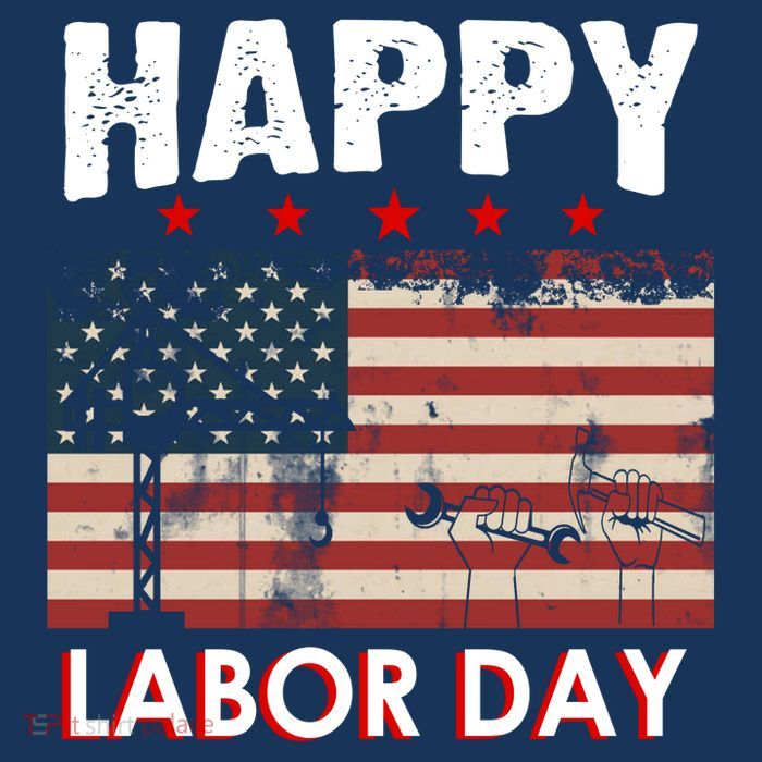 Happy Labor Day American Workers Flag Premium T-Shirt