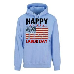 Happy Labor Day American Workers Flag Unisex Surf Hoodie