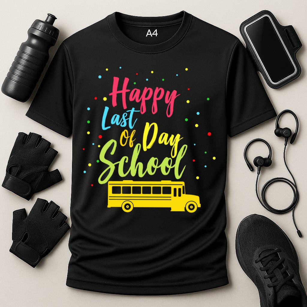Happy Last Day of School Cooling Performance Crew T-Shirt