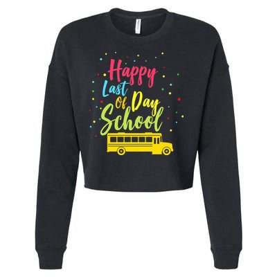 Happy Last Day of School Cropped Pullover Crew