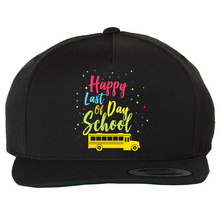 Happy Last Day of School Wool Snapback Cap