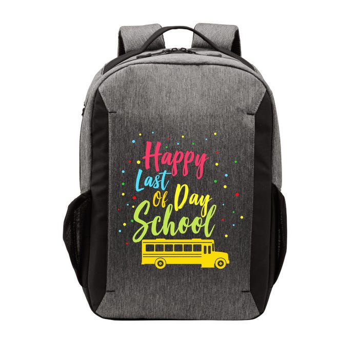 Happy Last Day of School Vector Backpack