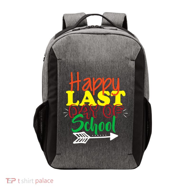 Happy Last Day of School Arrow Vector Backpack
