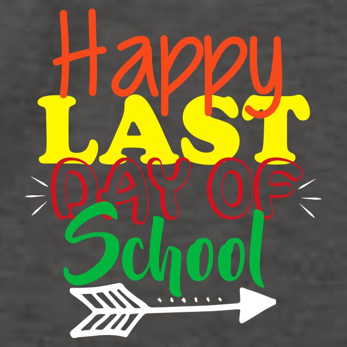 Happy Last Day of School Arrow Vector Backpack