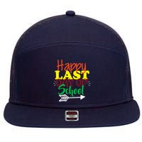 Happy Last Day of School Arrow 7 Panel Mesh Trucker Snapback Hat