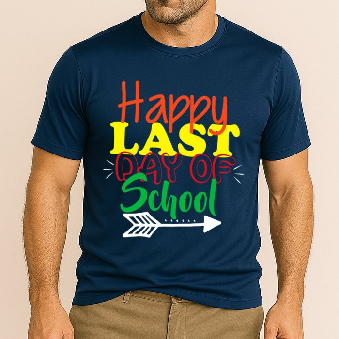 Happy Last Day of School Arrow Cooling Performance Crew T-Shirt