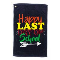 Happy Last Day of School Arrow Golf Towel