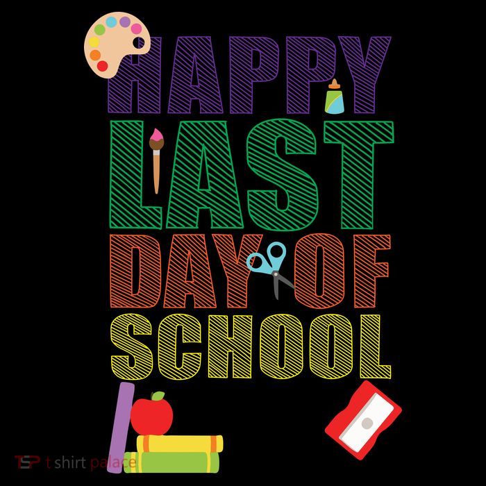 Happy Last Day of School Arts and Crafts High Crown Mesh Back Trucker Hat