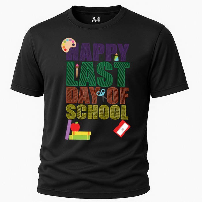 Happy Last Day of School Arts and Crafts Cooling Performance Crew T-Shirt