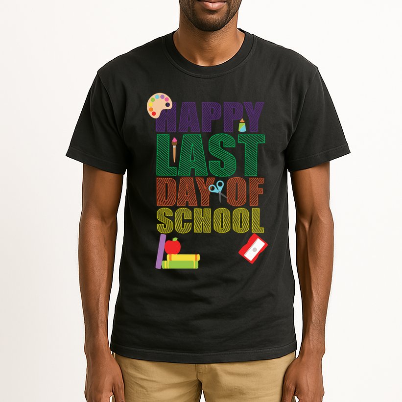 Happy Last Day of School Arts and Crafts Tall T-Shirt