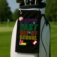 Happy Last Day of School Arts and Crafts Golf Towel