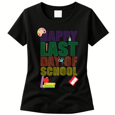 Happy Last Day of School Arts and Crafts Womens T-Shirt