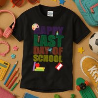 Happy Last Day of School Arts and Crafts Kids T-Shirt