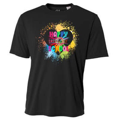 Happy Last Day Of School Colors Of Heart Cooling Performance Crew T-Shirt