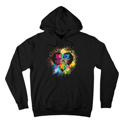 Happy Last Day Of School Colors Of Heart Hoodie