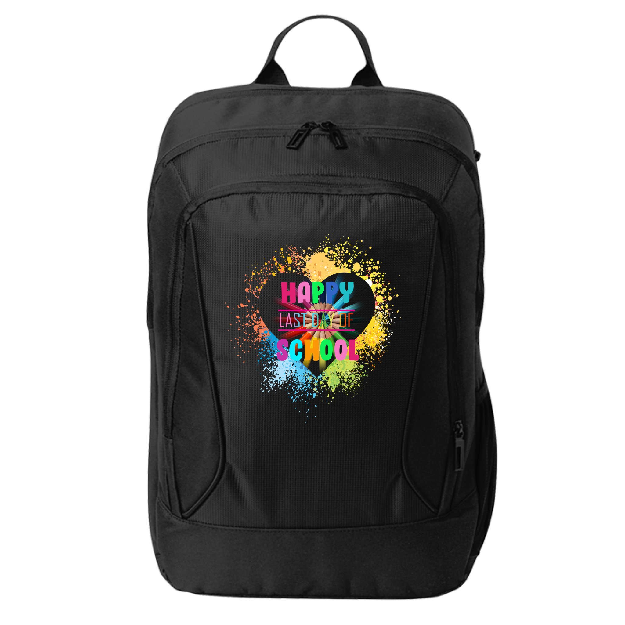 Happy Last Day Of School Colors Of Heart City Backpack