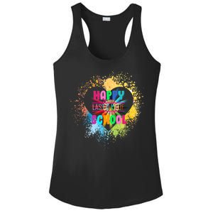 Happy Last Day Of School Colors Of Heart Ladies PosiCharge Competitor Racerback Tank