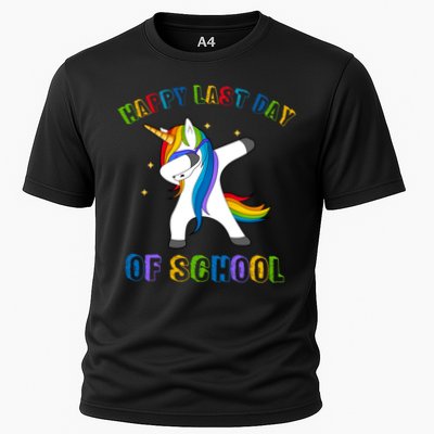 Happy Last Day Of School Dabbing Unicorn Performance Shirt
