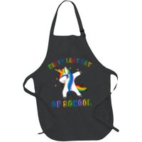 Happy Last Day Of School Dabbing Unicorn Apron